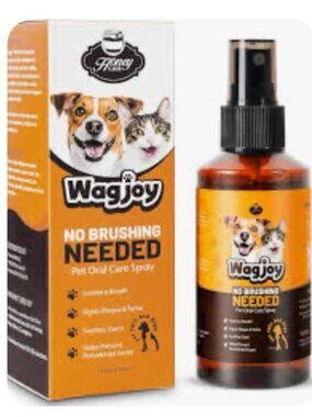 WagJoy Pet Oral Care Spray, New, Dog & Cat Dental Hygiene, Daily Use